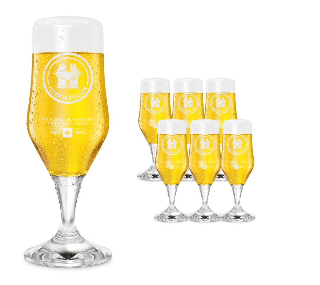 FELDSCHLÖSSCHEN POKALGLAS (6 STÜCK) | verschiedene Grössen